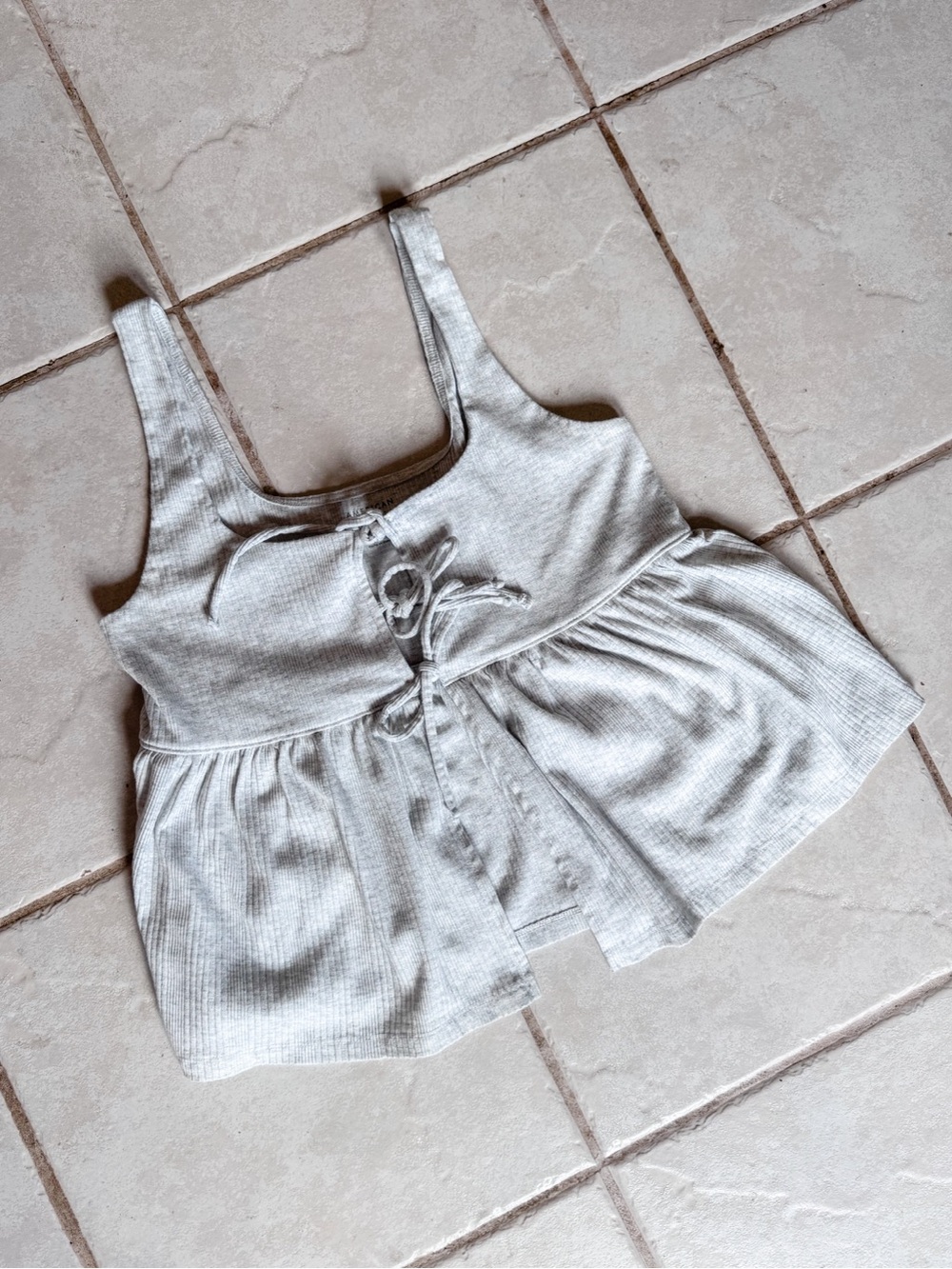 American Eagle • Tie Away Babydoll Tank Top